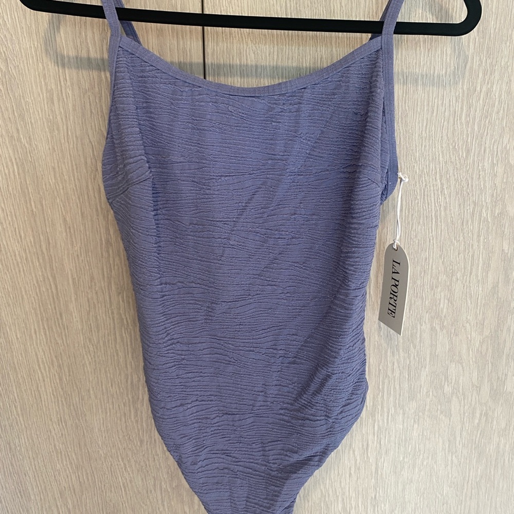 La Porte One-Piece Swimsuit in Lavender Blue